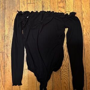 Rue21 Black Off-Shoulder Bodysuit